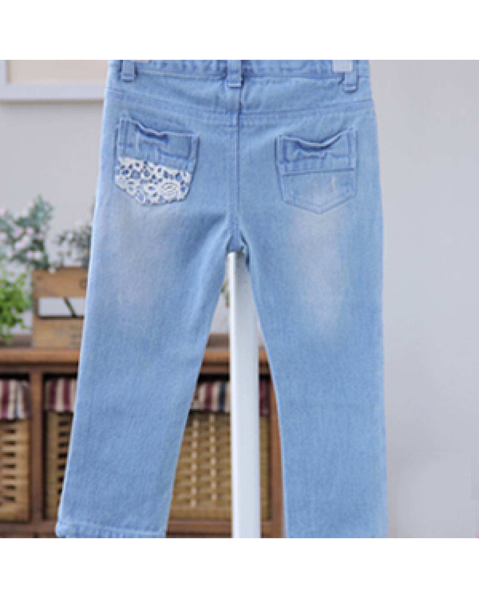 2014 spring and autumn baby boy pants Korean girls lace casual pants pants children jeans trousers in children