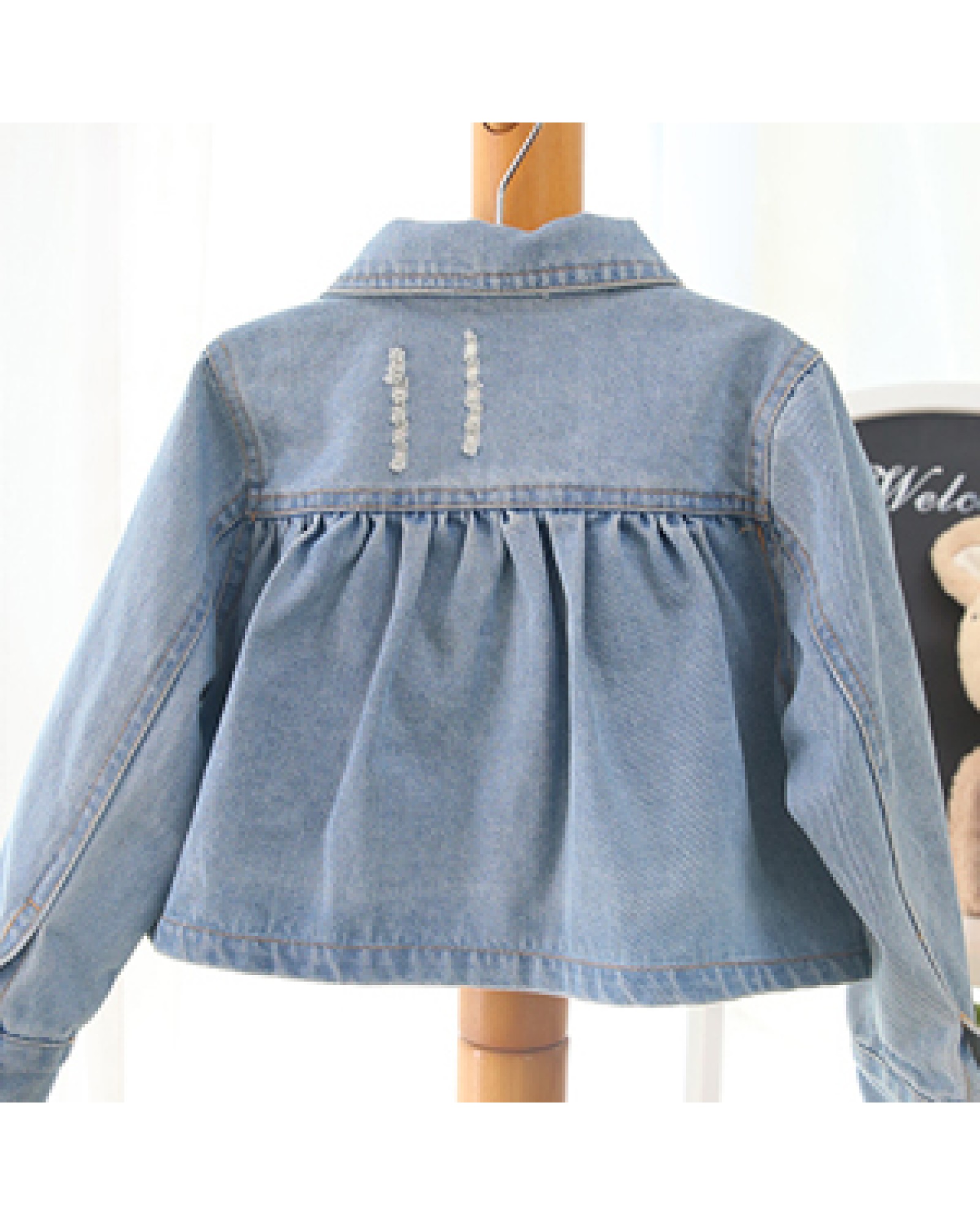 2014 Spring Korean version of the influx of female baby cardigan denim jacket Autumn Girls