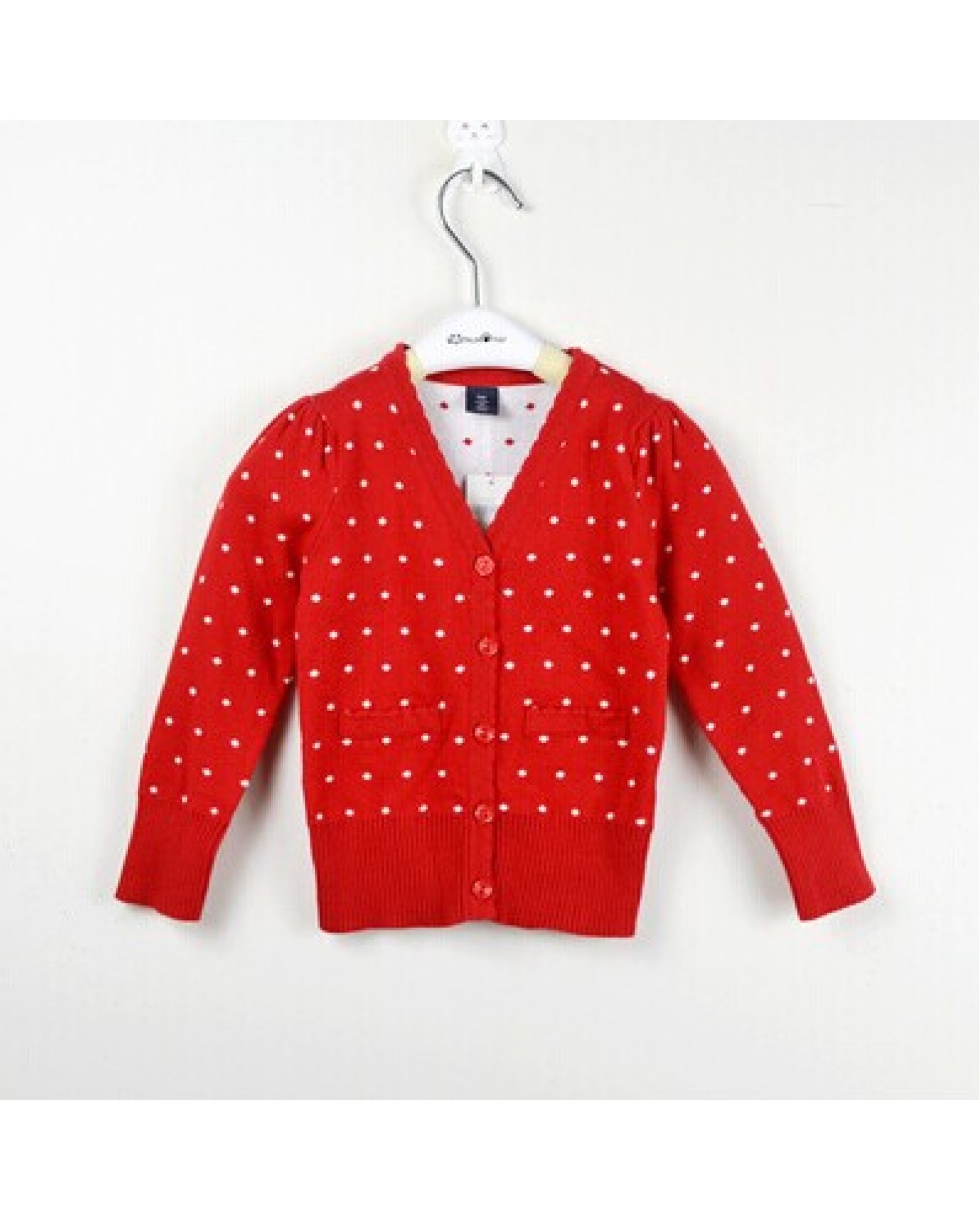 Autumn and winter children female Baby Knit Cardigan Sweater Girl jacket cotton wave 1-2-3 Huang Honglan