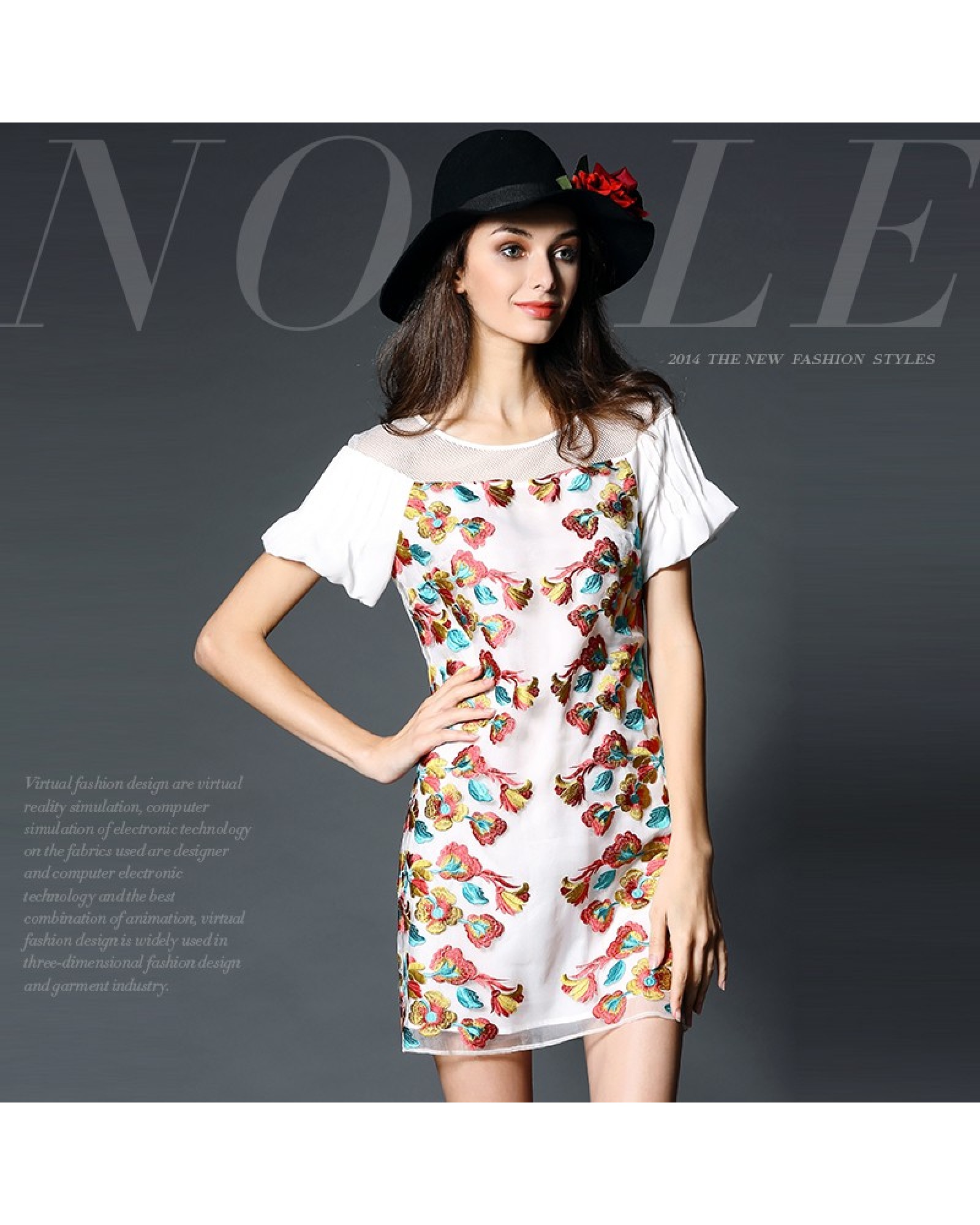 2015 flower girl dress fashion princess patchwork dress short sleeve summer folk silk party dress club original polo dress