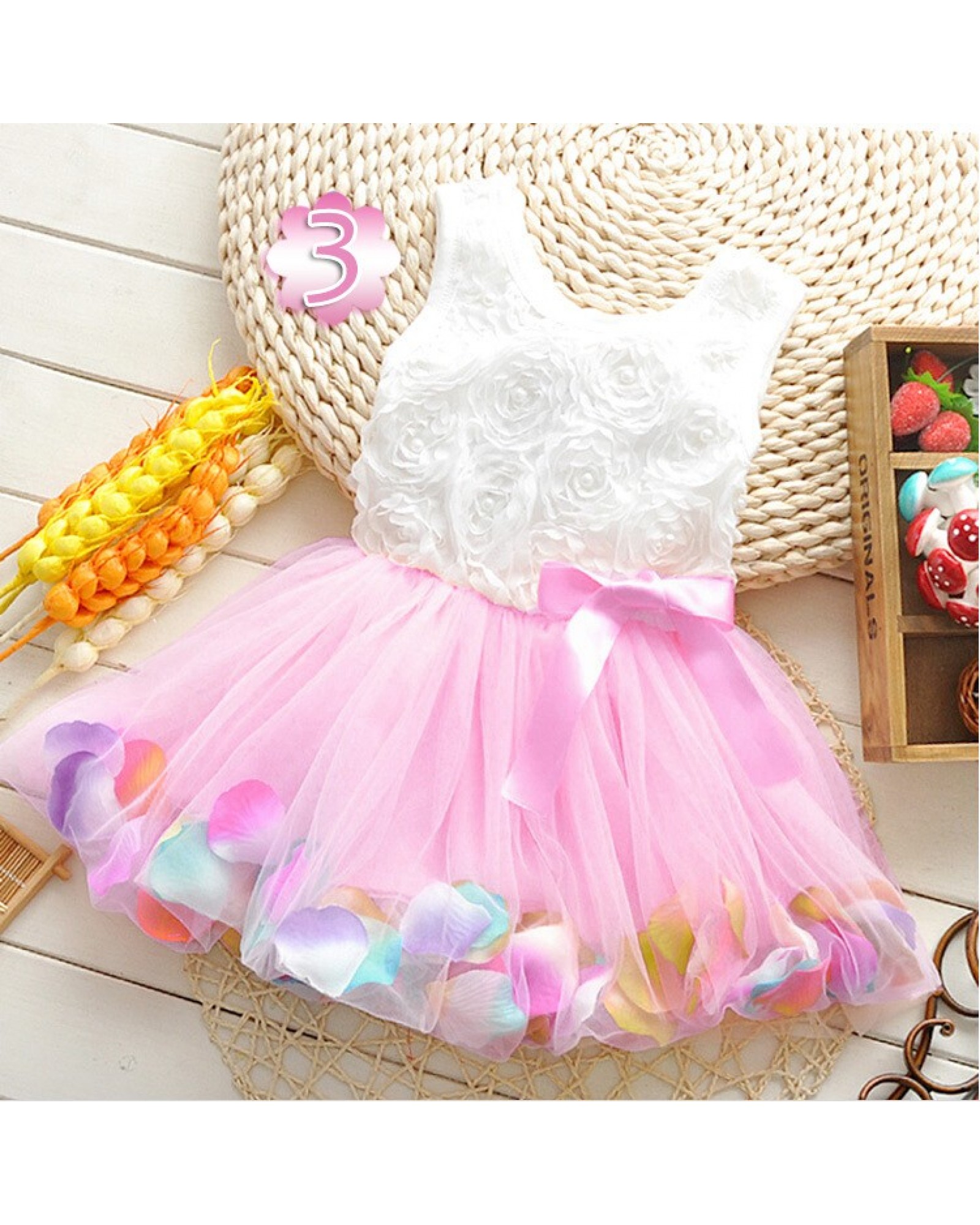 Free Shipping Girl Party Dress Princess Baby Kids Sunshine Dress Girls Party Dress