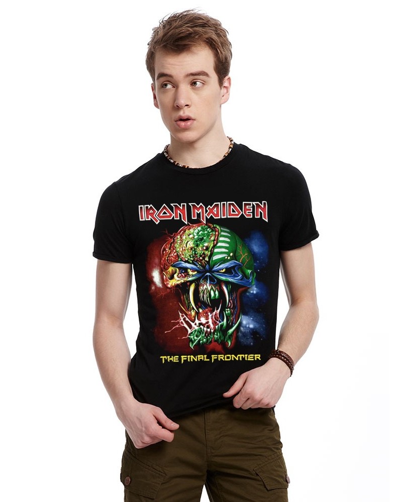 New fashion 3D printing T-shirt, heavy metal band, iron maiden demon pattern