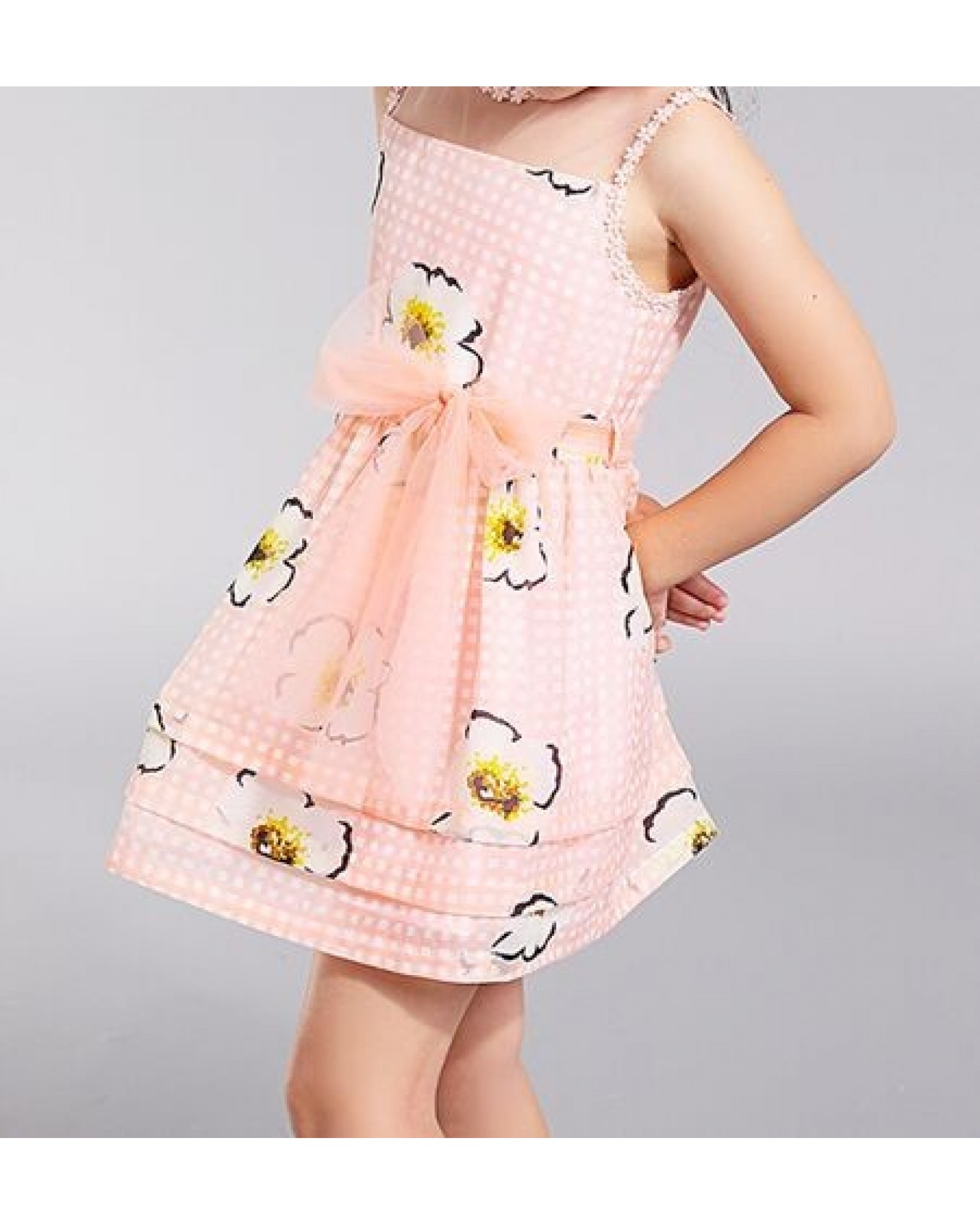 Kids Summer 2015 new girls summer dress skirt children princess skirt floral skirt thin gauze