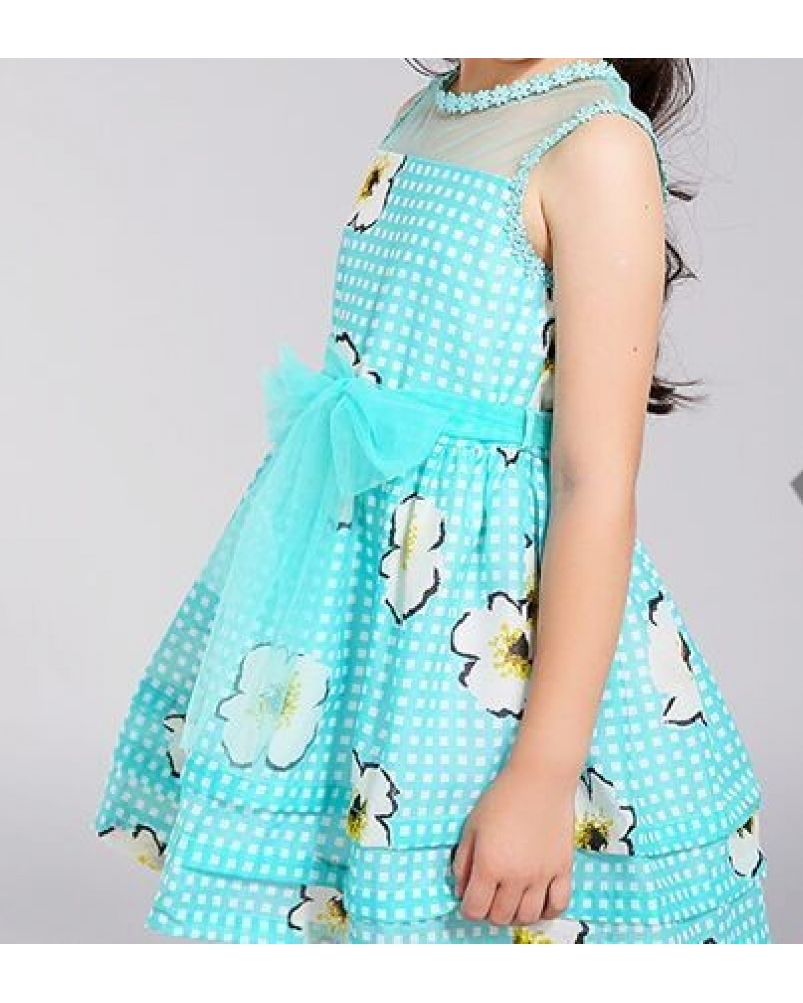 Kids Summer 2015 new girls summer dress skirt children princess skirt floral skirt thin gauze