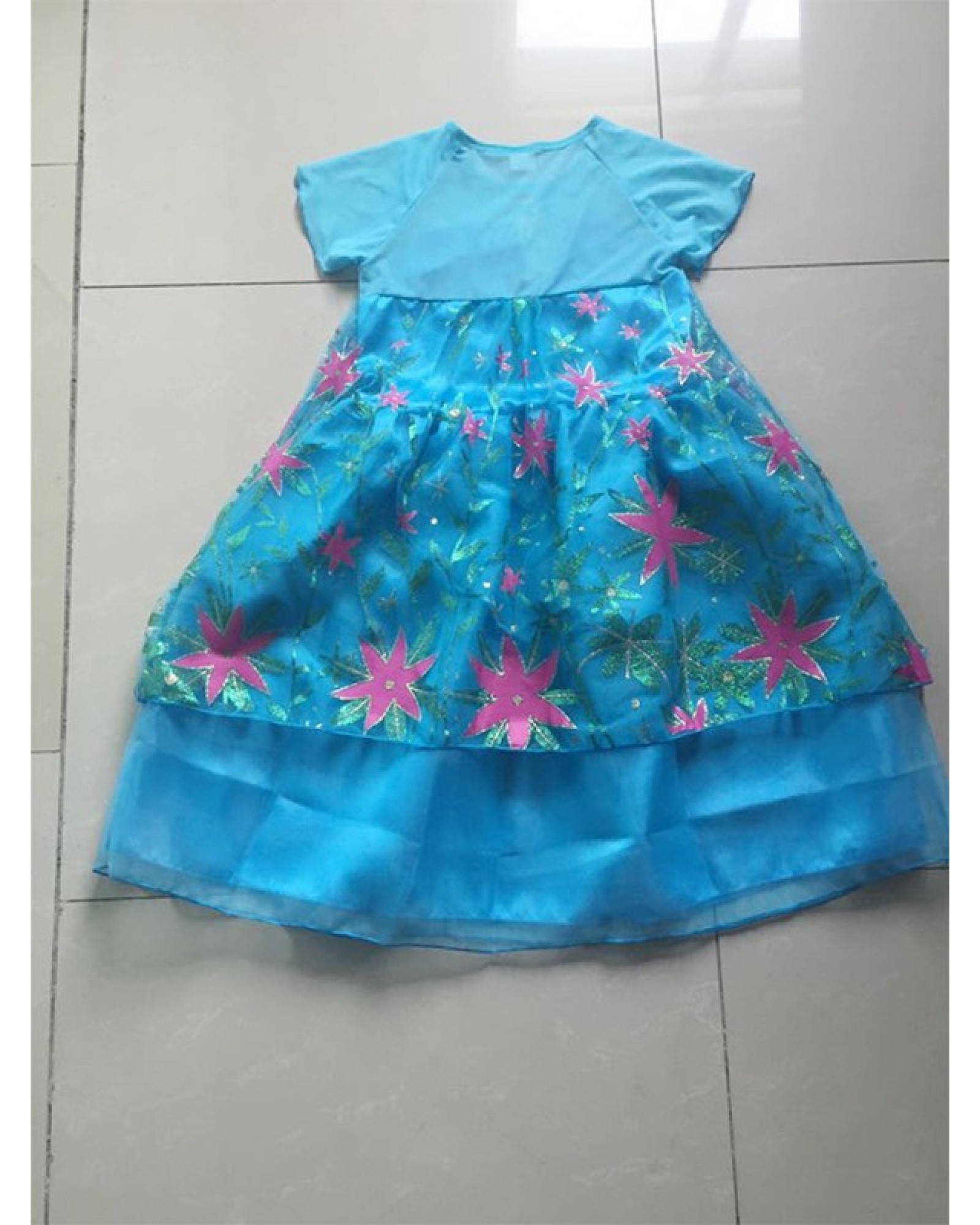 Kids Clothing Baby New Fashion Stage Performance dress Girl long sleeve Princess dress 2-7 Y