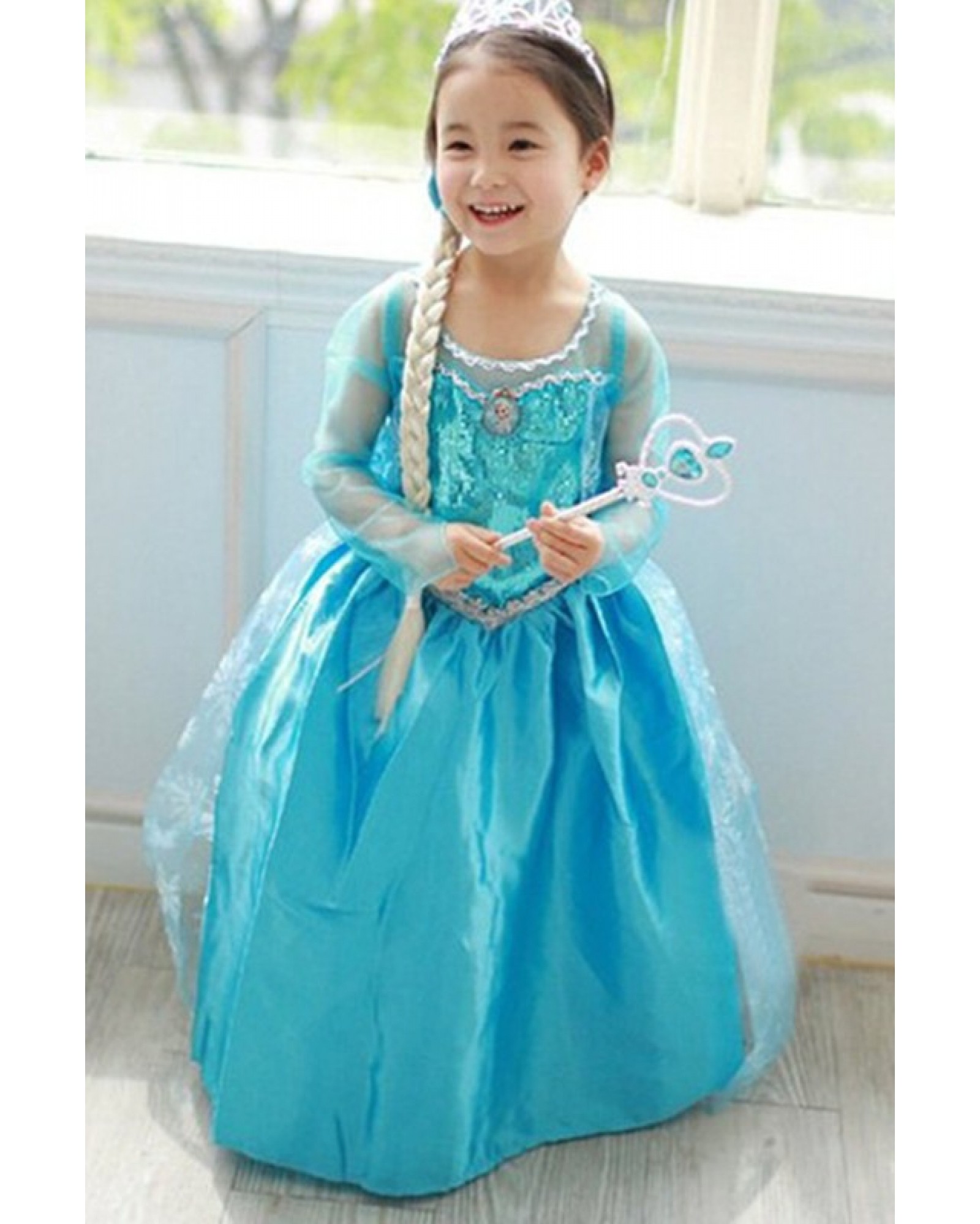 Kids Clothing Baby New Fashion Stage Performance dress Girl long sleeve Princess dress 2-7 Y