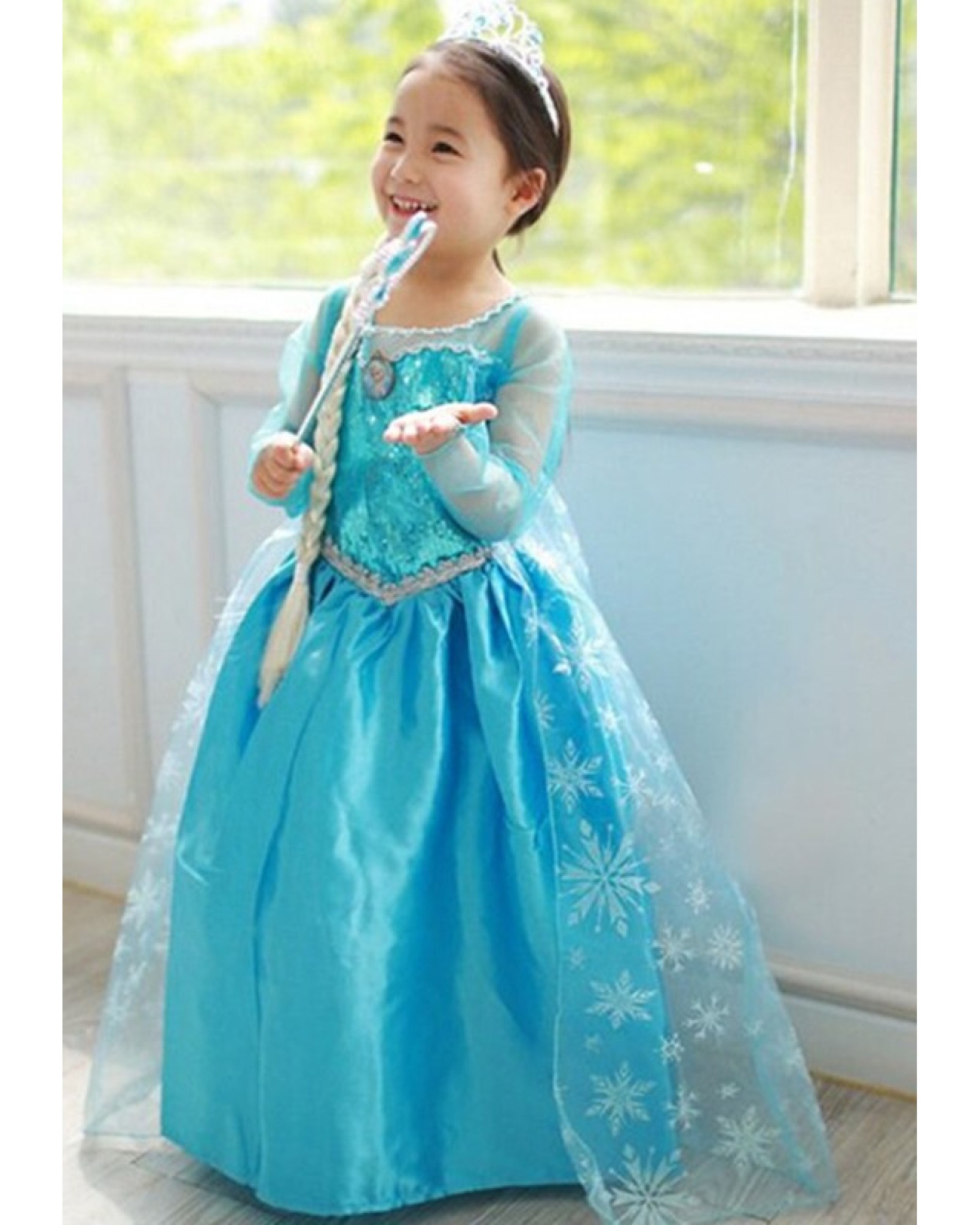 Kids Clothing Baby New Fashion Stage Performance dress Girl long sleeve Princess dress 2-7 Y