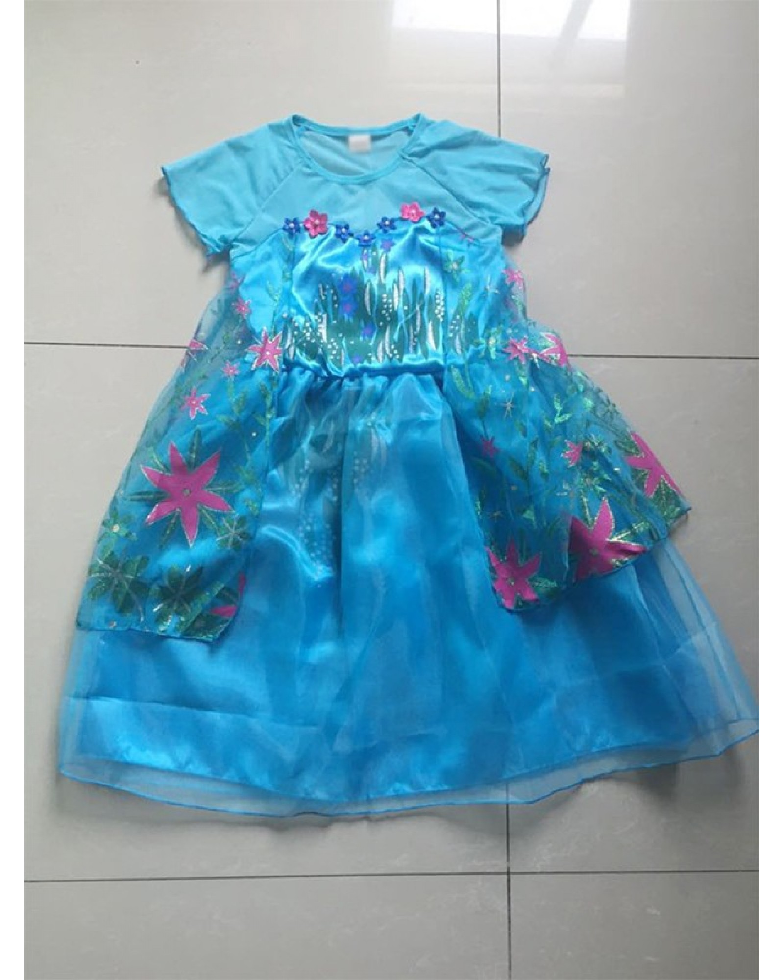 Kids Clothing Baby New Fashion Stage Performance dress Girl long sleeve Princess dress 2-7 Y