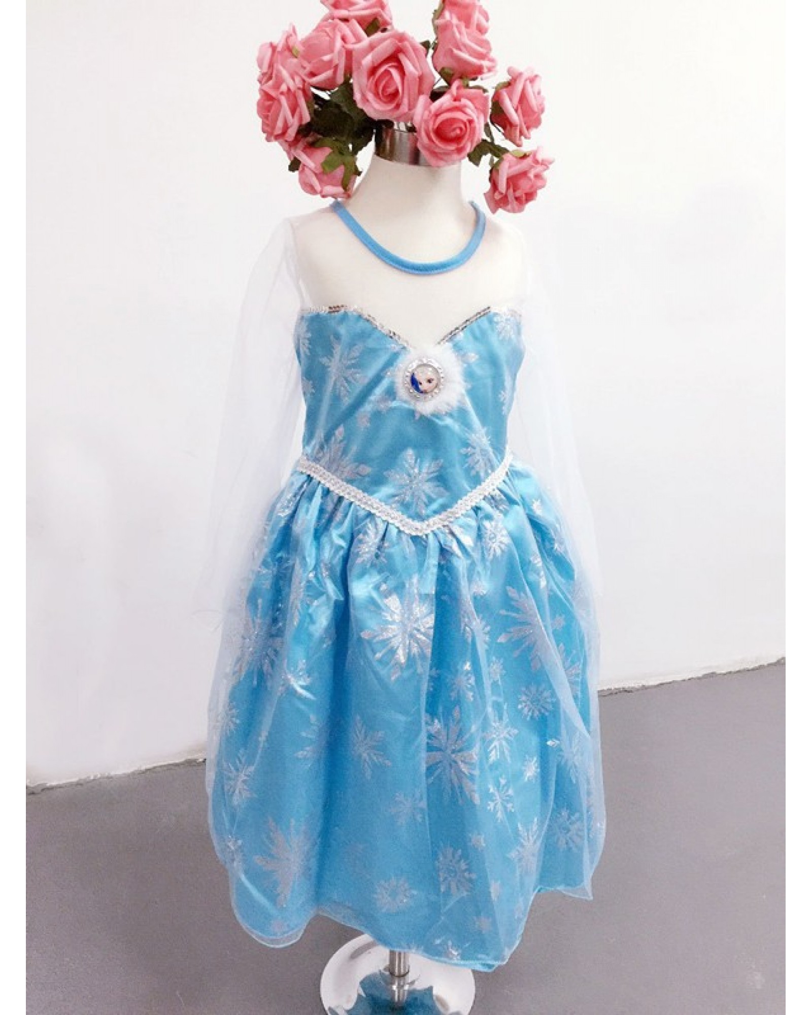 Kids Clothing Baby New Fashion Stage Performance dress Girl long sleeve Princess dress 2-7 Y