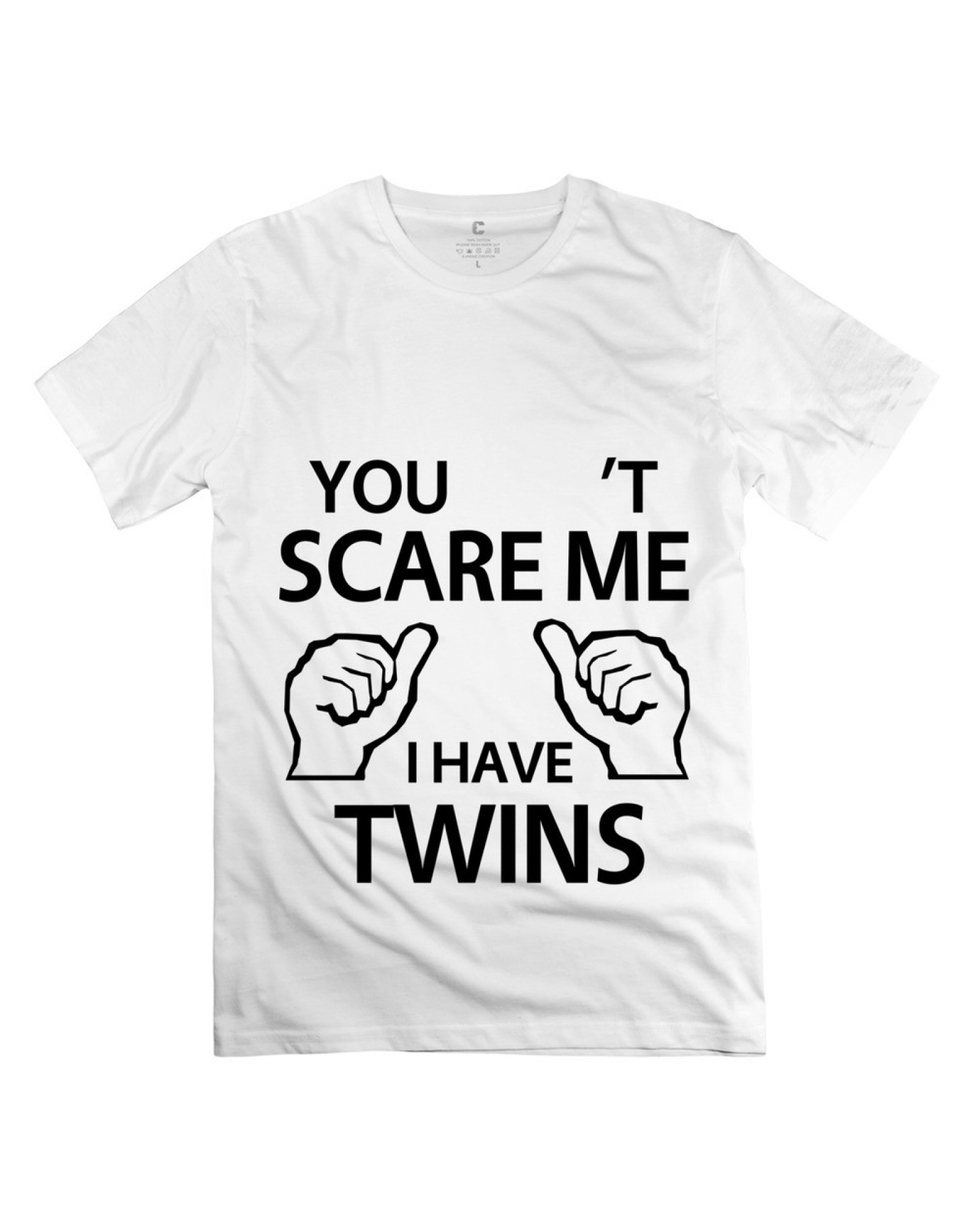 Men's Customize Cant Scare Me I Twins T-shirt